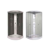 Cabina box doccia idromassaggio led 90x90 montaggio rapido chiusura magnetica|se
