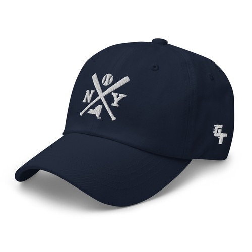 NY Baseball Bats Retro New York Baseball Hat Dad Cap - Picture 7 of 9