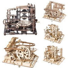 ROKR Marble Run 3D Wooden Puzzles Mechanical DIY Model Kit Gifts for Adult Kid