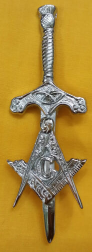 Scottish Kilt Pin Various Design Chrome/Highland Kilt Pins Metal 4''/Pin Brooch - Picture 2 of 36