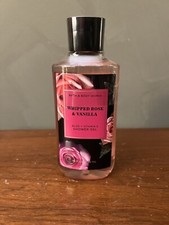 Bath and Body Work WHIPPED ROSE  VANILLA Shower Gel 10 oz