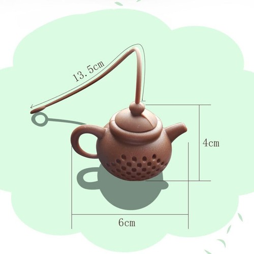 Creative Teapot-Shape Tea Infuser Strainer Tea Filter Reusable Silicone Teaware - Picture 6 of 28