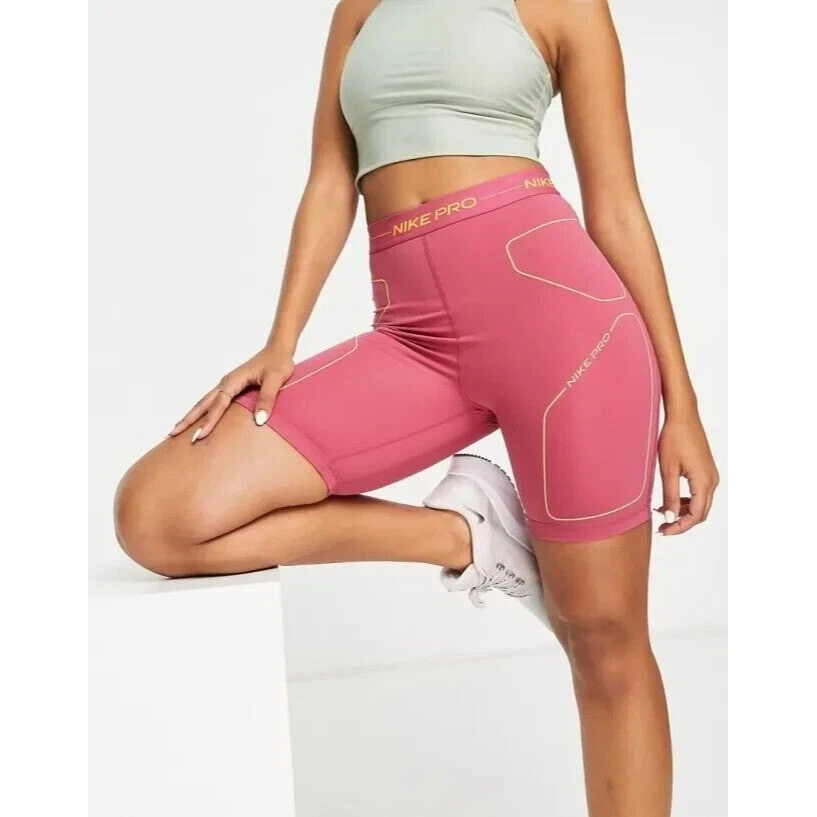 Nike Pro Women XL High Rise Workout Booty Shorts in Pink Size XL MSRP $55