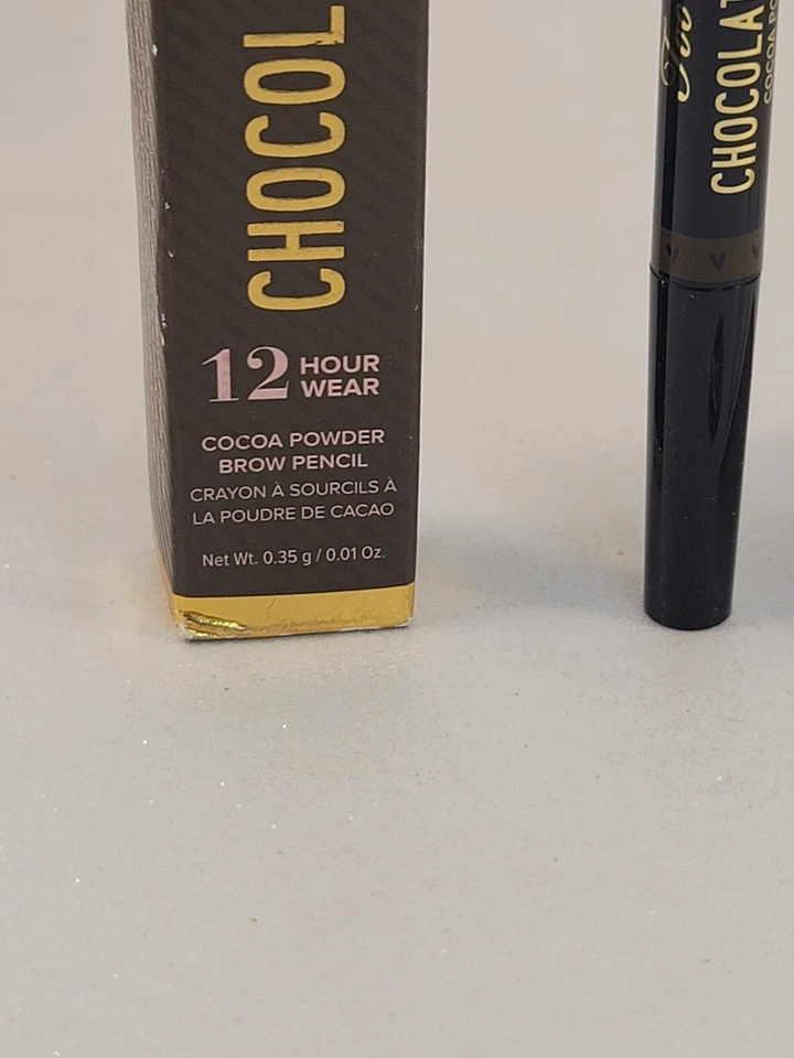 Too Faced Chocolate Brow-nie 12 Hour Wear Cocoa Powder Brow Pencil DEEP BROWN  - Image 3 of 4
