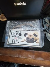 Wooden Pug Sign