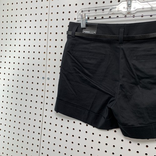 New Express Belted Chino Shorts Black Womens Size 8 Fits 33x4 NWT - Picture 8 of 18