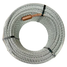 Water Service Line Slitter Puller Trenchless Pipe Replacement Cable 3/8”x 175’