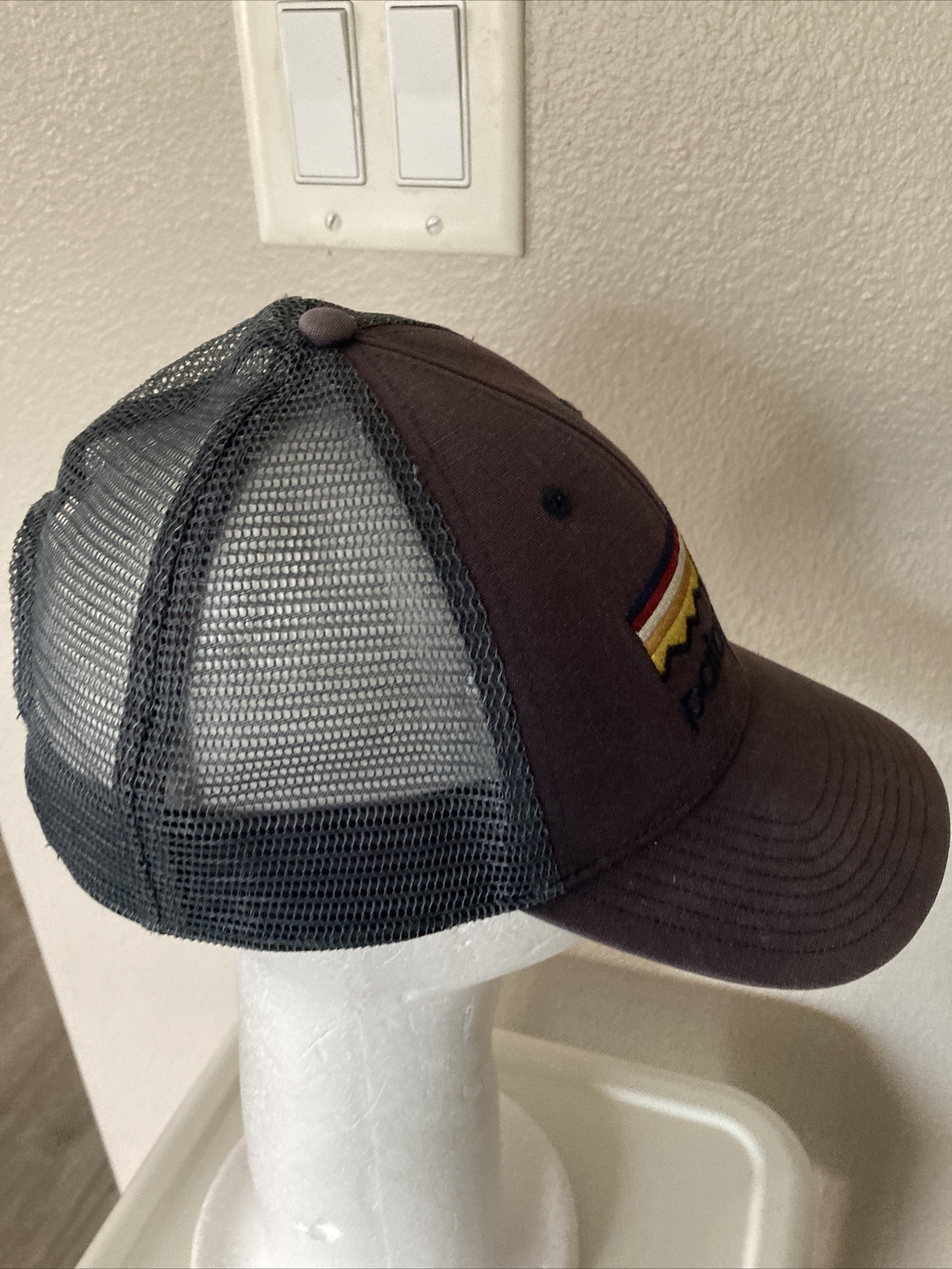 Patagonia RARE FITZ ROY Logo Embroidered Snapback Hat… Gem