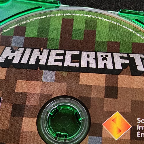 Minecraft PlayStation 4 PS4 Loose Disc, Tested, Split-Screen Multiplayer - Picture 4 of 10