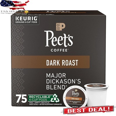 Dark Roast K-Cup Pods for Keurig Brewers - Major Dickason's Blend 75 Count
