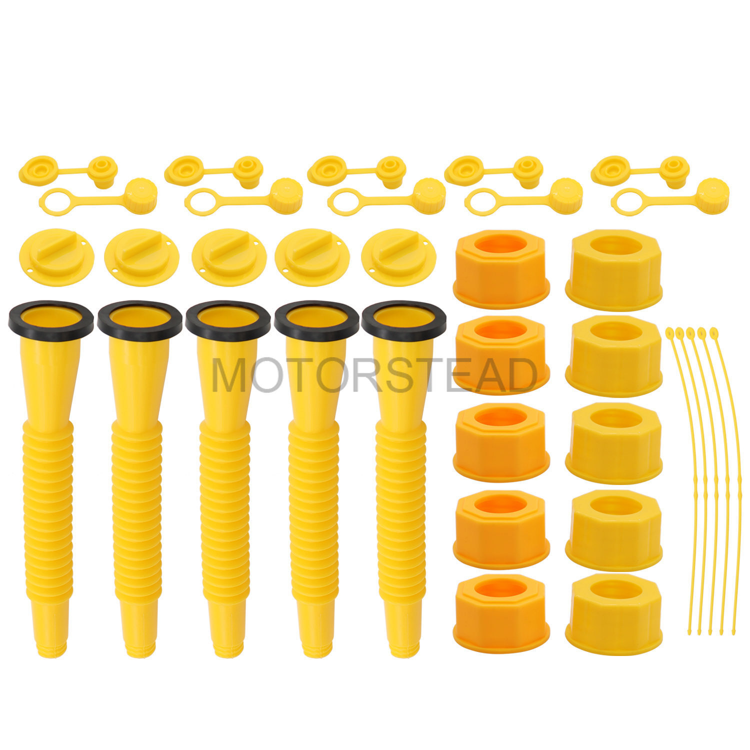 5X Gas Can Spout Nozzle Vent Kit Replacement For Plastic Gas Cans Old