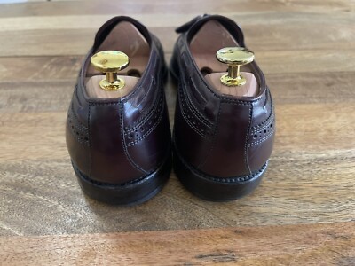 Allen Edmonds Saratoga Smoked Burgandy Tassel Loafers Mens  display picture 1