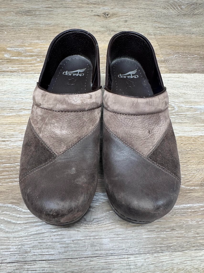 Dansko Patchwork Professional Brown Leather Clog … - image 2