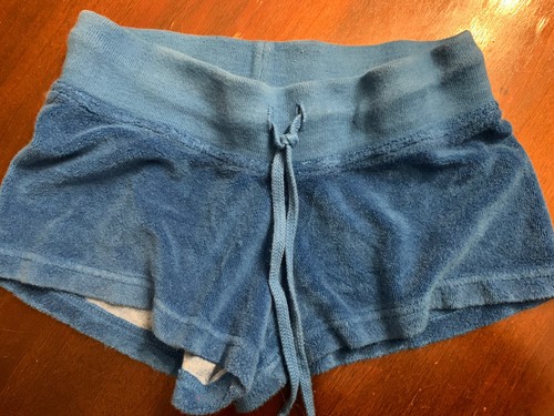 Girls Hard Tail Blue Terry Shorts Size 