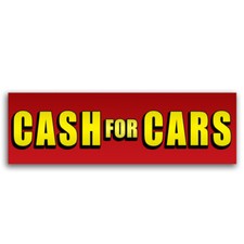 Cash For Cars Vinyl Banner with Optional Sizes (Made in the USA)