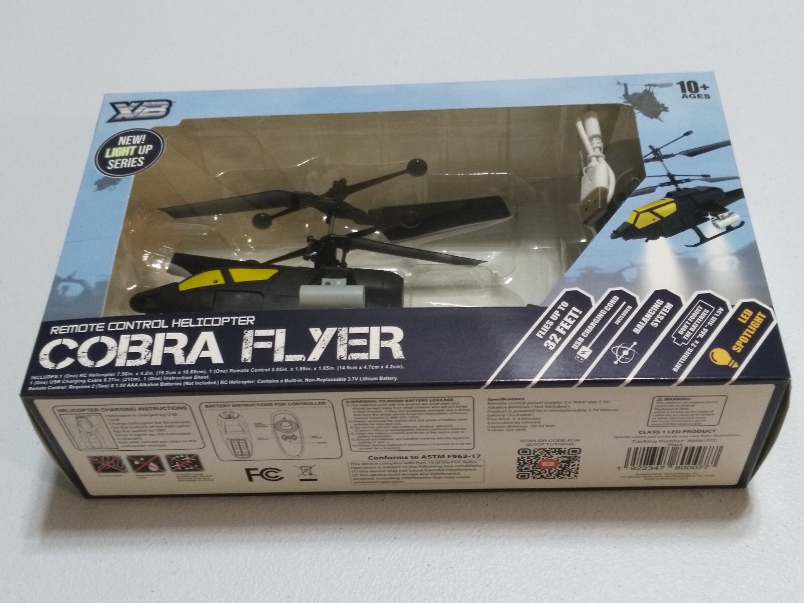 Cobra Flyer Remote Control RC Helicopter Black and Yellow Great