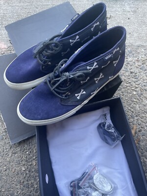 Vans Chukka 59  S  Size 9 WTAPS Navy Crossbones Syndicate Used