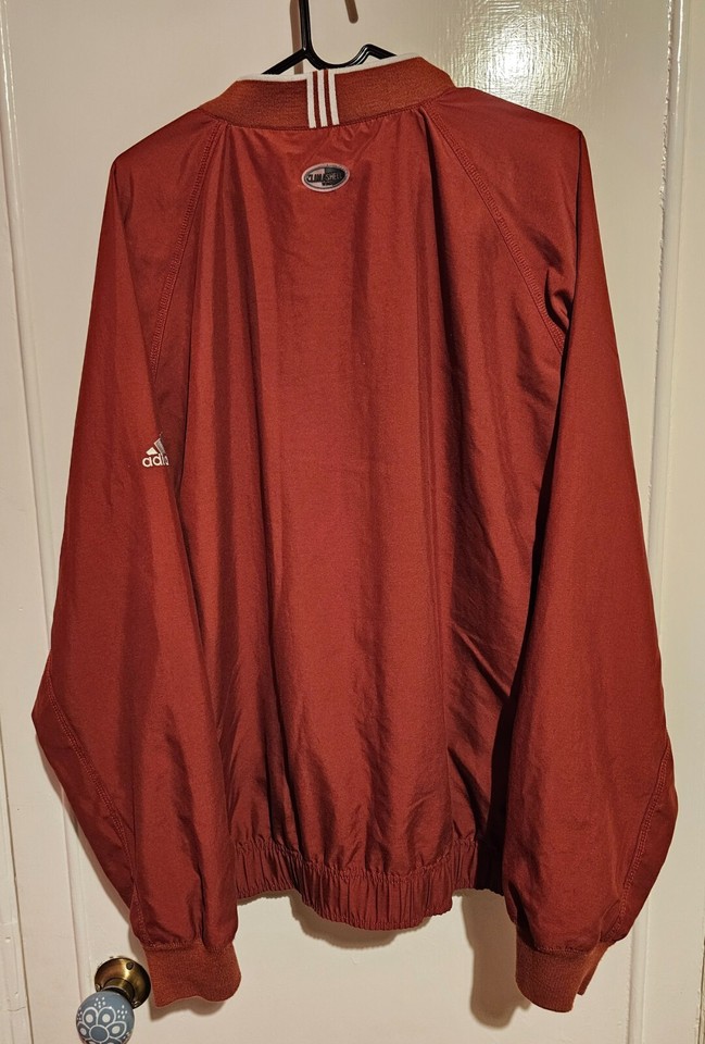 Mens VTG ADIDAS Red CLIMASHELL Windbreaker Golf Pullover SIZE UK MEDIUM