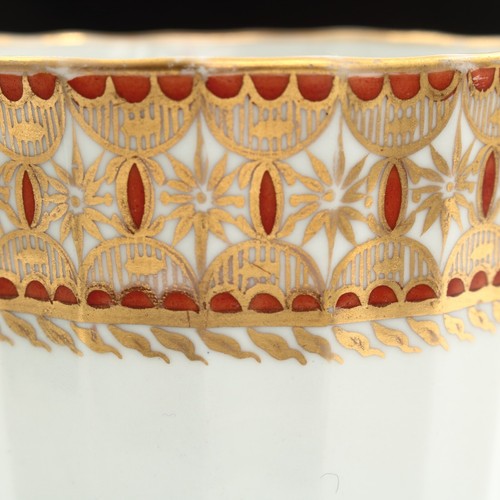 Georgian Coalport Coffee Can Gilt and Red Band - Picture 13 of 19