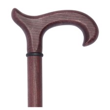 Ladies Heather Red Wooden Walking Stick Cane Natural Eco Friendly - 91cm (36")