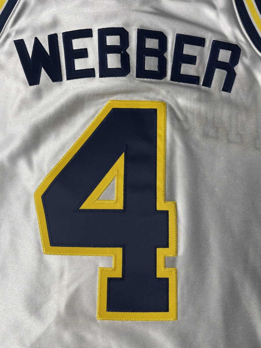 レア‼️ 刺繍‼️ NCAAユニフォーム Michigan Chris Webber Chris Webber Mens BLUE Michigan Wolverines Player Basketball