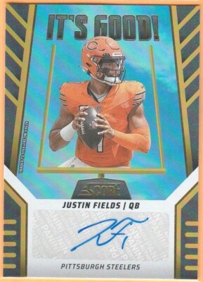 JUSTIN FIELDS 2024 SCORE IT'S GOOD! GRAPHS AUTO SSP