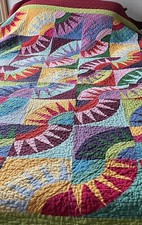 Vintage Quilt Hand Sewn And Machine Finished