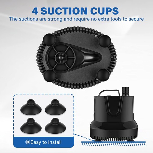 660GPH Submersible Water Pump Pond Fountain Pump Aquarium Fish Tank 8.2ft High L - Picture 3 of 11