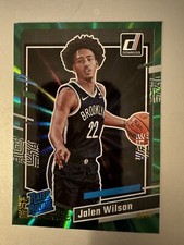 2023-24 Donruss #224 Jalen Wilson Green Laser Holo Rated Rookie Brooklyn Nets