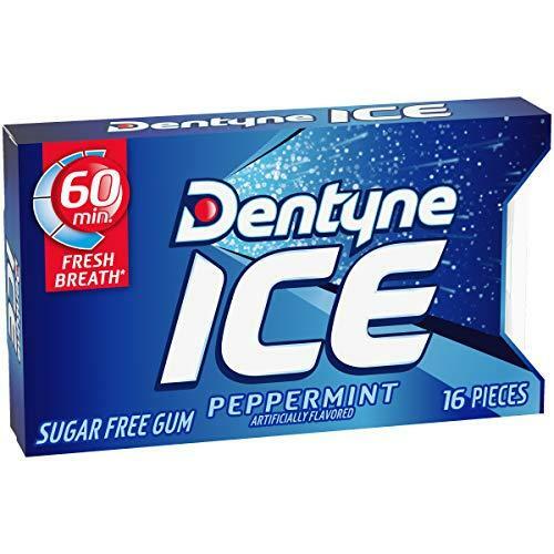 Dentyne Ice Sugar Free Gum (Peppermint 16 Piece Pack of 16 Count (Pack 9) - Picture 6 of 9