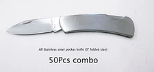 3" stainless steel pocket knife 50Pcs lot