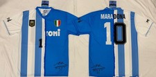 Maglia Ufficiale Maradona Celebrativa Metà Napoli Argentina Calcio Diego N°10