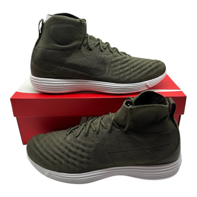 Nike Lunar Magista II FK Shoes Mens 11.5 Olive Green High Top Trainer 852614-300