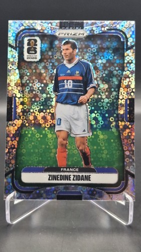 2026 Panini Prizm FIFA World Cup Zinedine Zidane Silver Disco Prizm #42 France