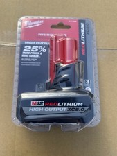 Milwaukee 48-11-2450 M12 RedLithium HIGH OUTPUT 5.0Ah XC5.0 Battery Pack