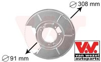 VAN Wezel 0646374 Spritzblech FüR Bremsscheibe FüR BMW