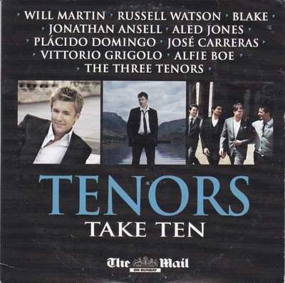 TENORS Take Ten ( THE MAIL ON SUNDAY Newspaper CD )