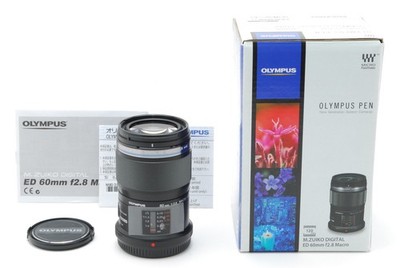 [Unused Boxed ] Olympus M.Zuiko ED 60mm f2.8 Macro Black M4/3 Lens From JAPAN