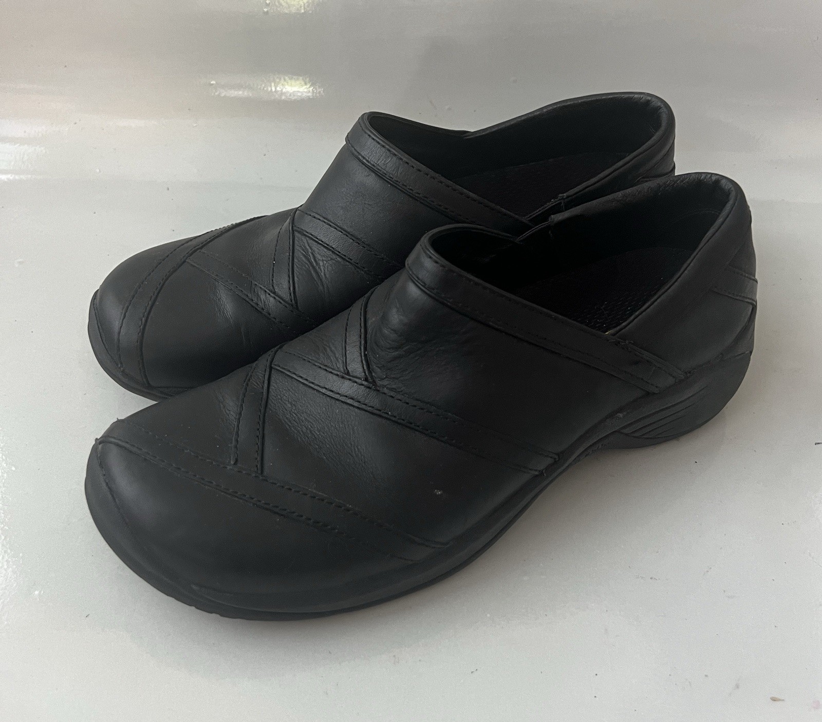 Zoccoli mocassino slip on Merrell Encore Eclipse nero liscio scarpa donna taglia 9 5
