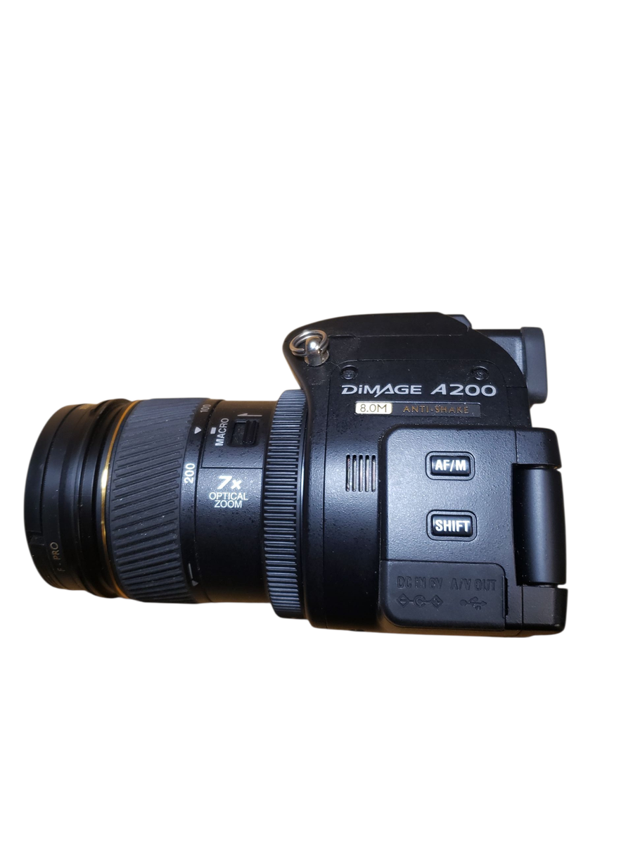 貴重 Konica Minolta Dimage A200 7x 手振れ補正付 Konica Minolta Dimage A200 Digital Bridge Camera 8MP CCD 7x Zoom