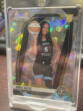 Angel Reese Rookie Card 2024 Panini Prizm WNBA Cracked Ice Image Variation- #147