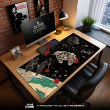 Millennium Falcon Mouse Pad Vintage Star Wars Battle Desk Mat