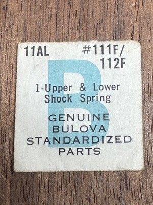 NOS Bulova Caravelle Cal. 11AL - Upper & Lower Shock Spring Part# 111F 112F
