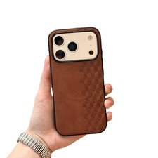 For iPhone 17 Pro Max 16 15 Plus 14 13 Slim Shockproof Leather Mag Safe Case