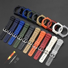 Watch Band Watch Case Kit Witn Tools For Casio G-Shock GA-2100 Strap Replacement