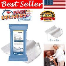 8-Pack Hypoallergenic Bath Wipes - Nourishing Ultra-Comfort Cleansing Cloths