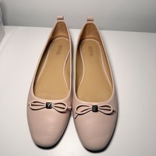MICHAEL KORS Eloise Flex Bow Ballet Flat Shoes Soft Pink Size 9 