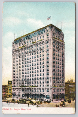 Hotel St. Regis New York NY Vintage Postcard NYC Antique Original Collectible