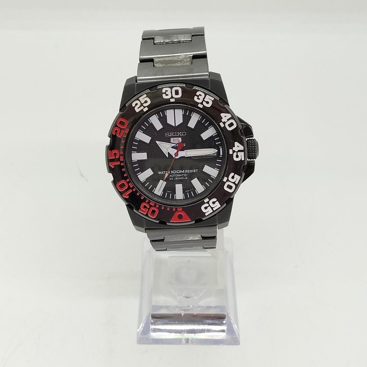 Seiko Seiko 7S36-03D0 Stainless Steel Day Date 23 Jewels Automatic Mens  Watch