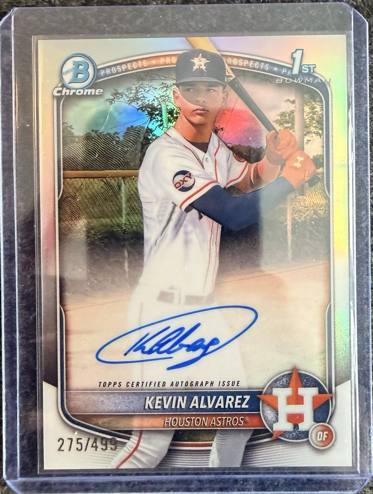 2025 Bowman Chrome Kevin Alvarez Refractor Auto /499 CPA-KA
